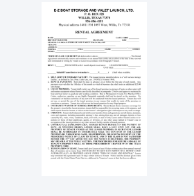 E-Z Boat Lease Form