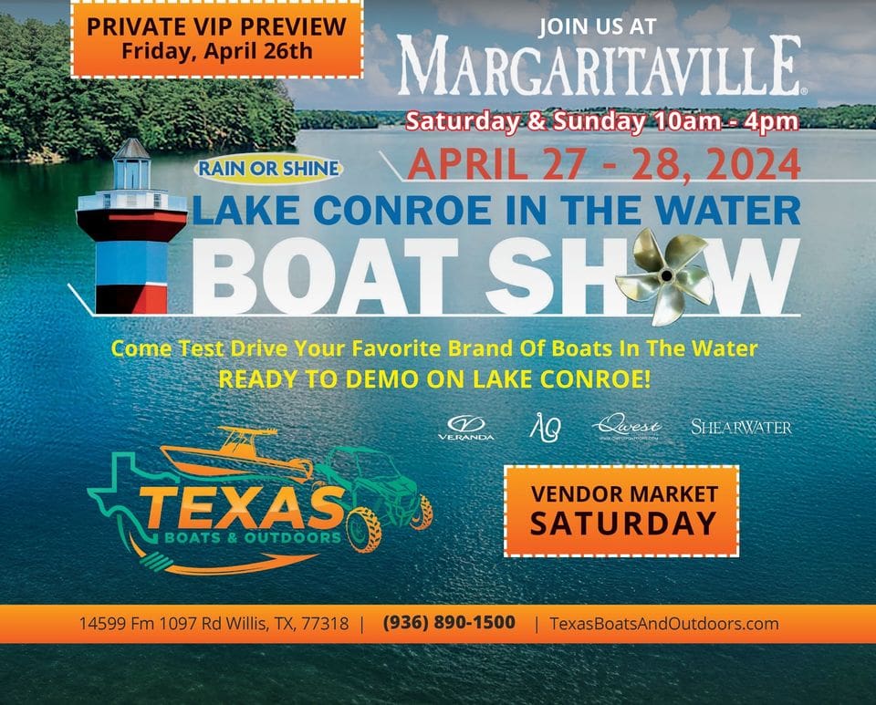 Lake Conroe Boat Show at Margaritaville Lake Conroe