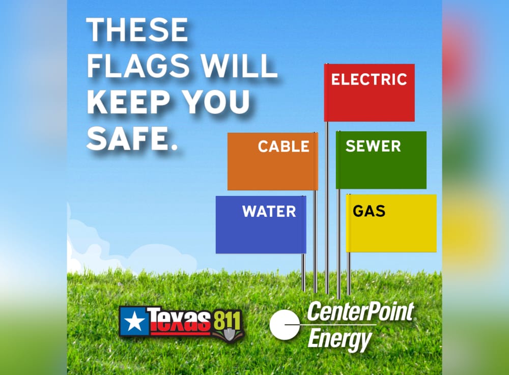 Chart explaining safe digging