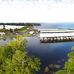 The Palms Marina from the air
