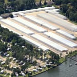 E-Z Boat storage from the air
