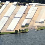 E-Z Boat storage from the air