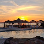 Wave on Lake Conroe sunset