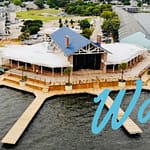 Wave on Lake Conroe aerial