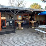 Backwoods Saloon outdoor bar