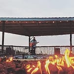 Conroe Lake House outdoor stage
