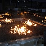 Conroe Lake House fire pits