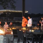 Conroe Lake House by the fire pits
