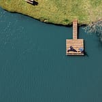 Lake Conroe RV & Camping Resort boat dock from above