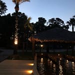Triple-B RV Park boat docks at night