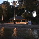 Triple-B RV Park from the lake at night
