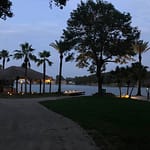 Triple-B RV Park boat launch at night