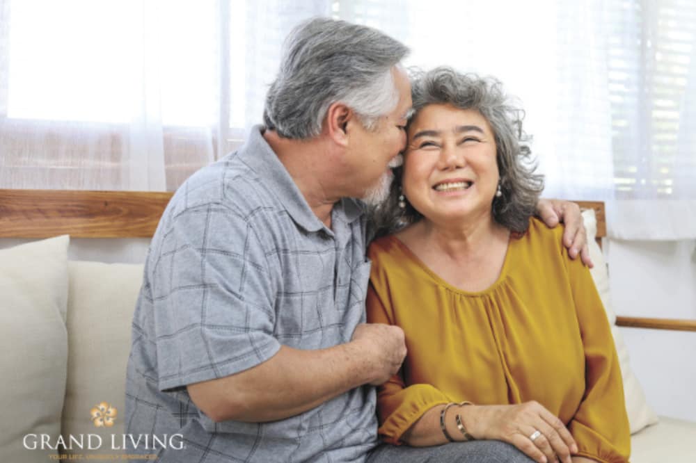 residents hugging each other