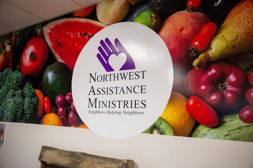 NAM logo painted on a wall