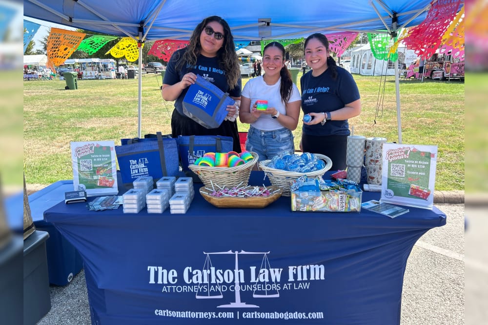 The Carlson Law Firm team serving the community