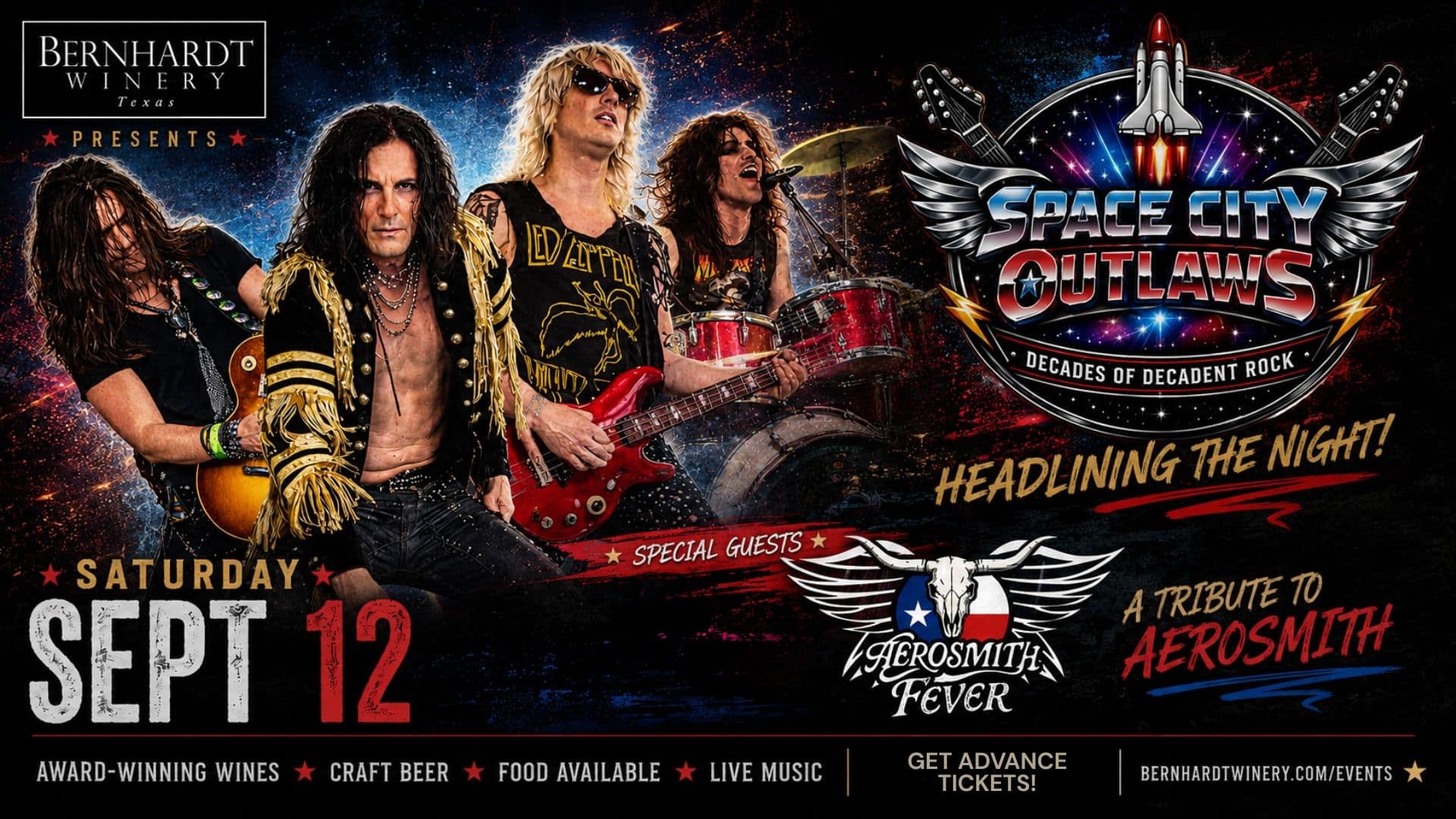 Space City Outlaws with Special Guests Aerosmith Fever