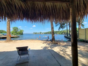 Triple-B RV Park beach and swimming area