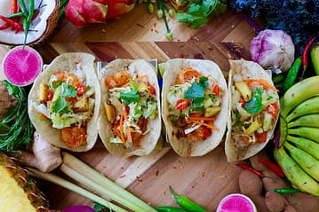Shoreline Shrimp serves shrimp, bringing a taste of the Pacific Rim with unique shrimp tacos.
