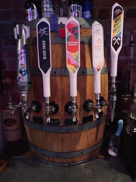 The Red Brick Tavern beer taps