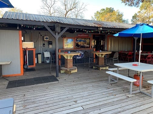 Backwoods Saloon outdoor bar