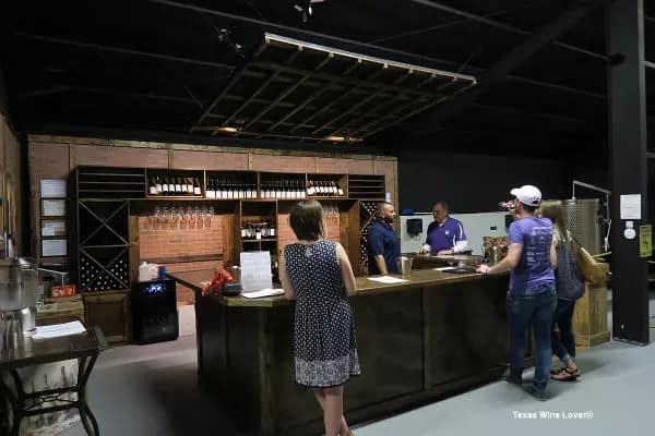 B E Winery bar
