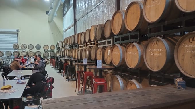 B52 Brewing Company barrels