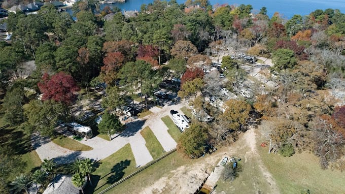 Triple-B RV Park complex from the air