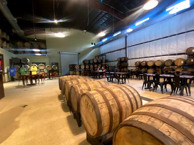 B52 Brewing Company barrels
