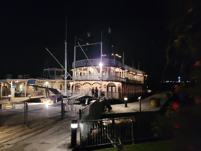 Southern Empress at night dock