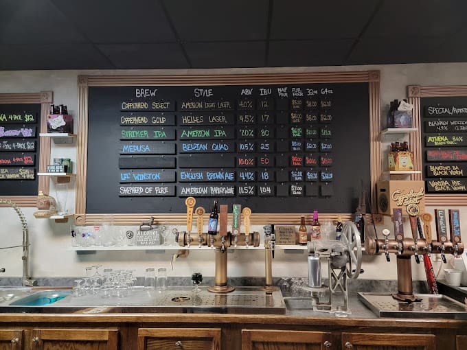 Copperhead Brewery beer bar
