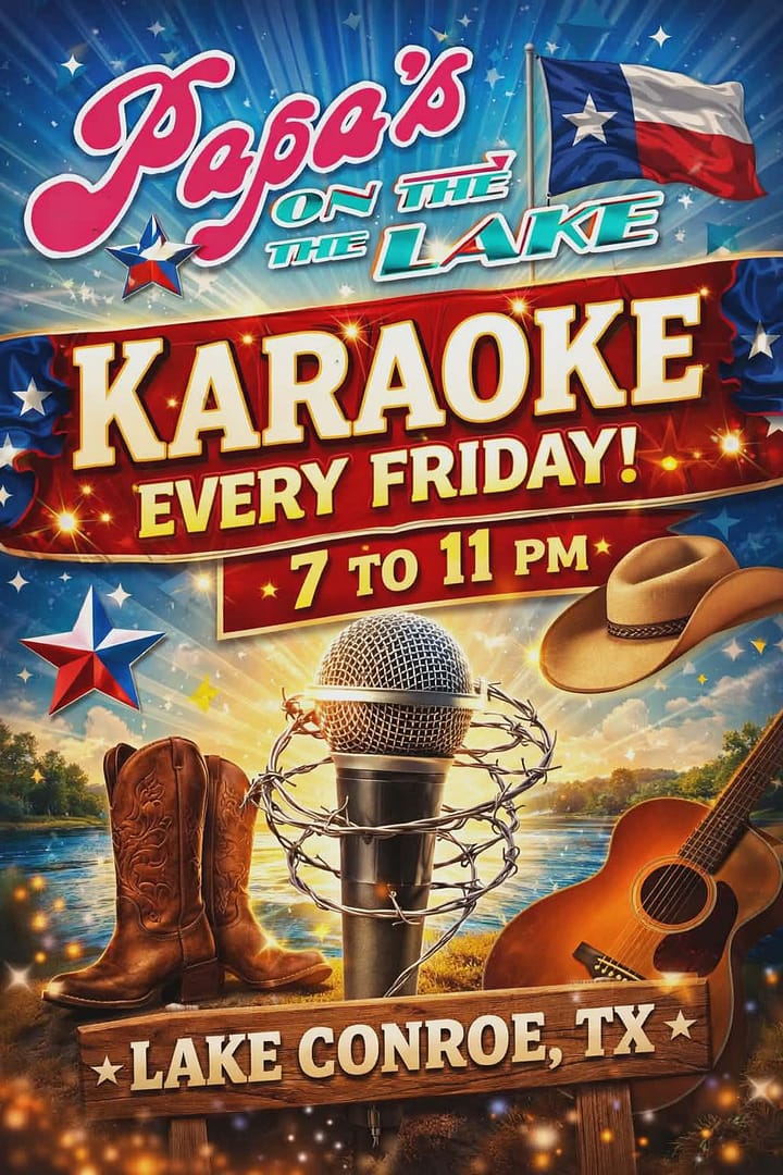 KARAOKE NIGHT at Papa’s on the Lake