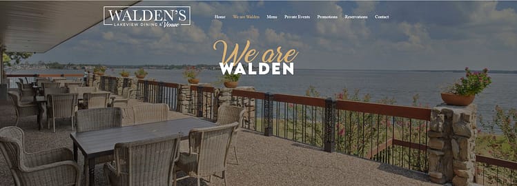 Walden's Lakeview Dining balcony dining