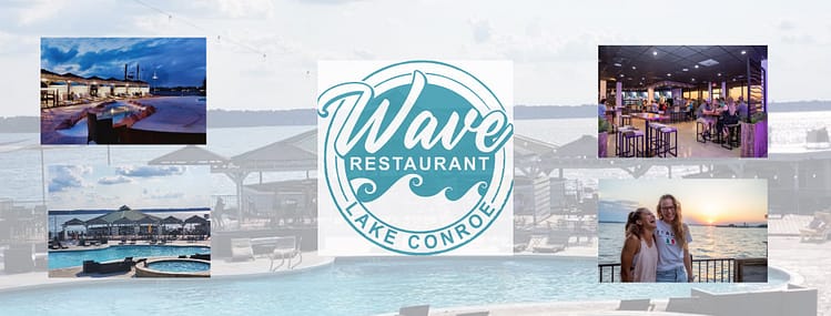 Wave on Lake Conroe collage