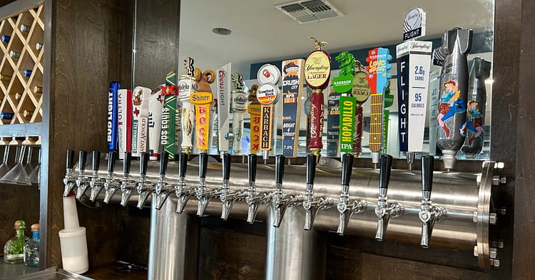 Conroe Lake House beer tap
