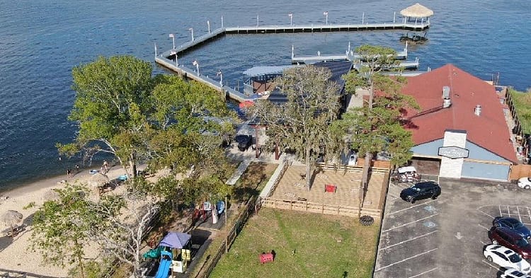 Conroe Lake House aerial