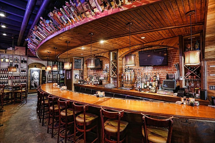 The Red Brick Tavern bar