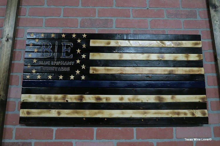 B E Winery sign