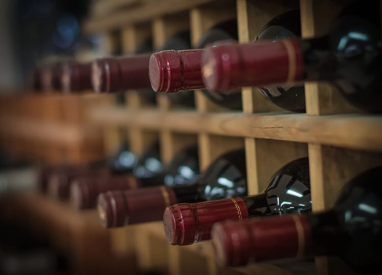 B E Winery wine rack