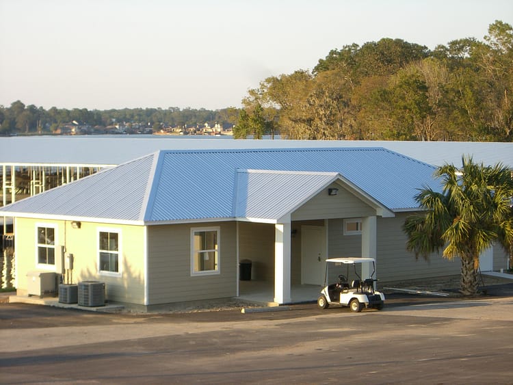 The Palms Marina office