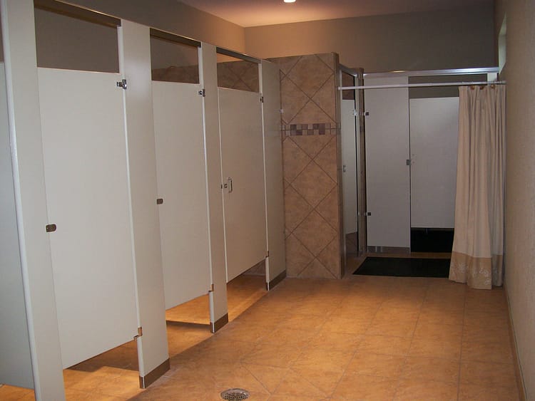The Palms Marina toilet stalls