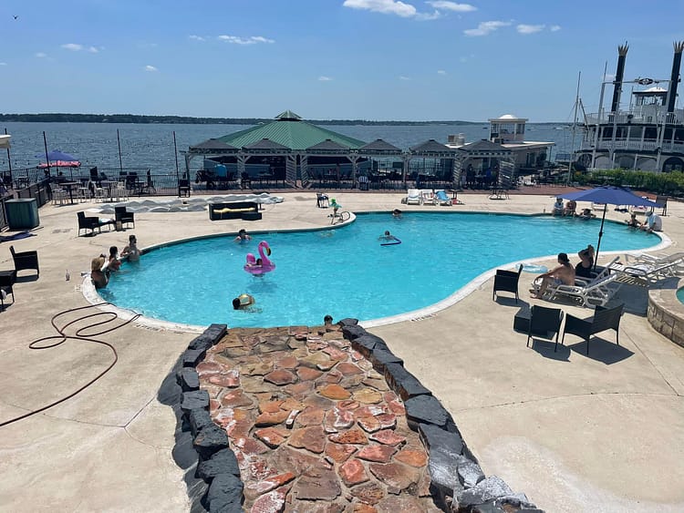 Wave on Lake Conroe waterfront