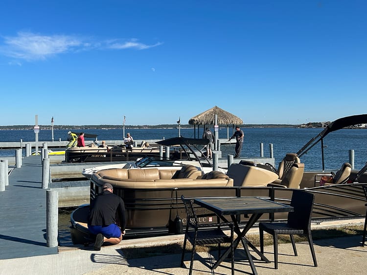 Conroe Lake House docks