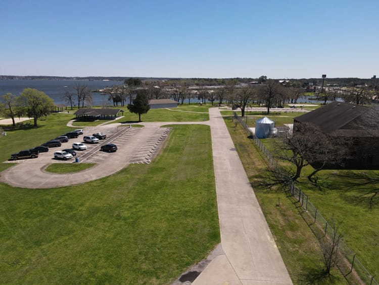 Lake Conroe Park aerial