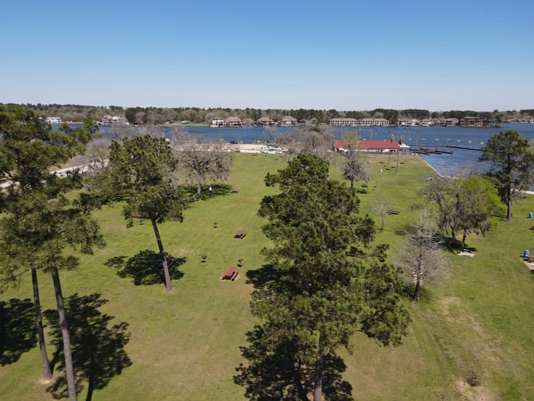 Lake Conroe Park aerial