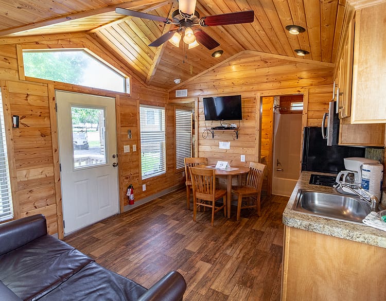 Lake Conroe RV & Camping Resort cabin interior