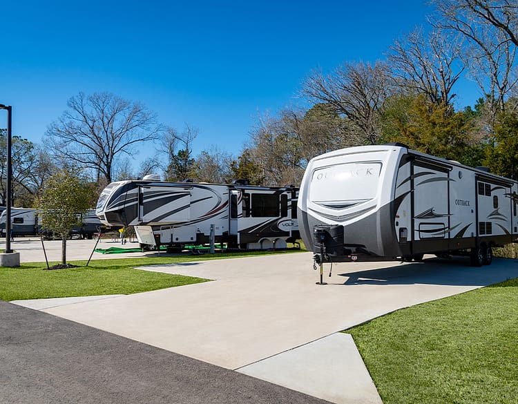 Lake Conroe RV & Camping Resort huge pads