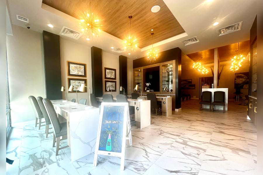 Entryway of nail salon in Kingwood