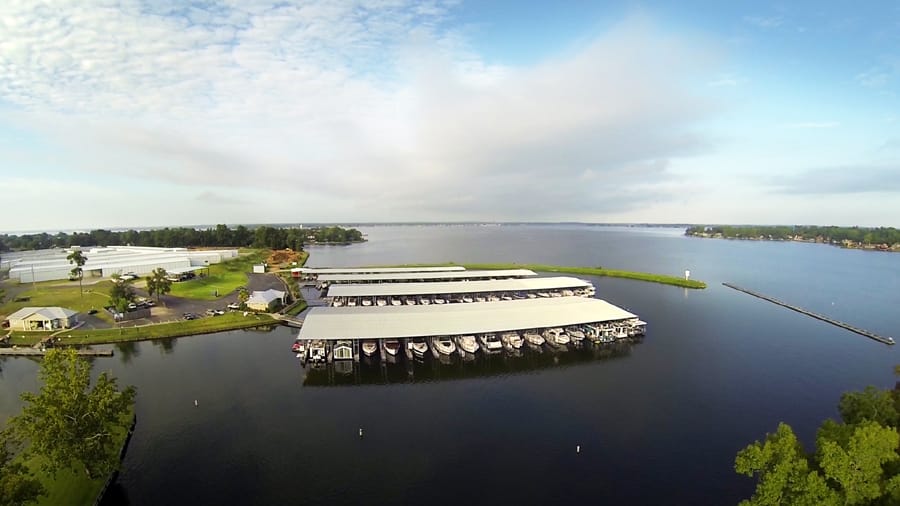 Best Hangout places for boaters The Palms Marina aerial