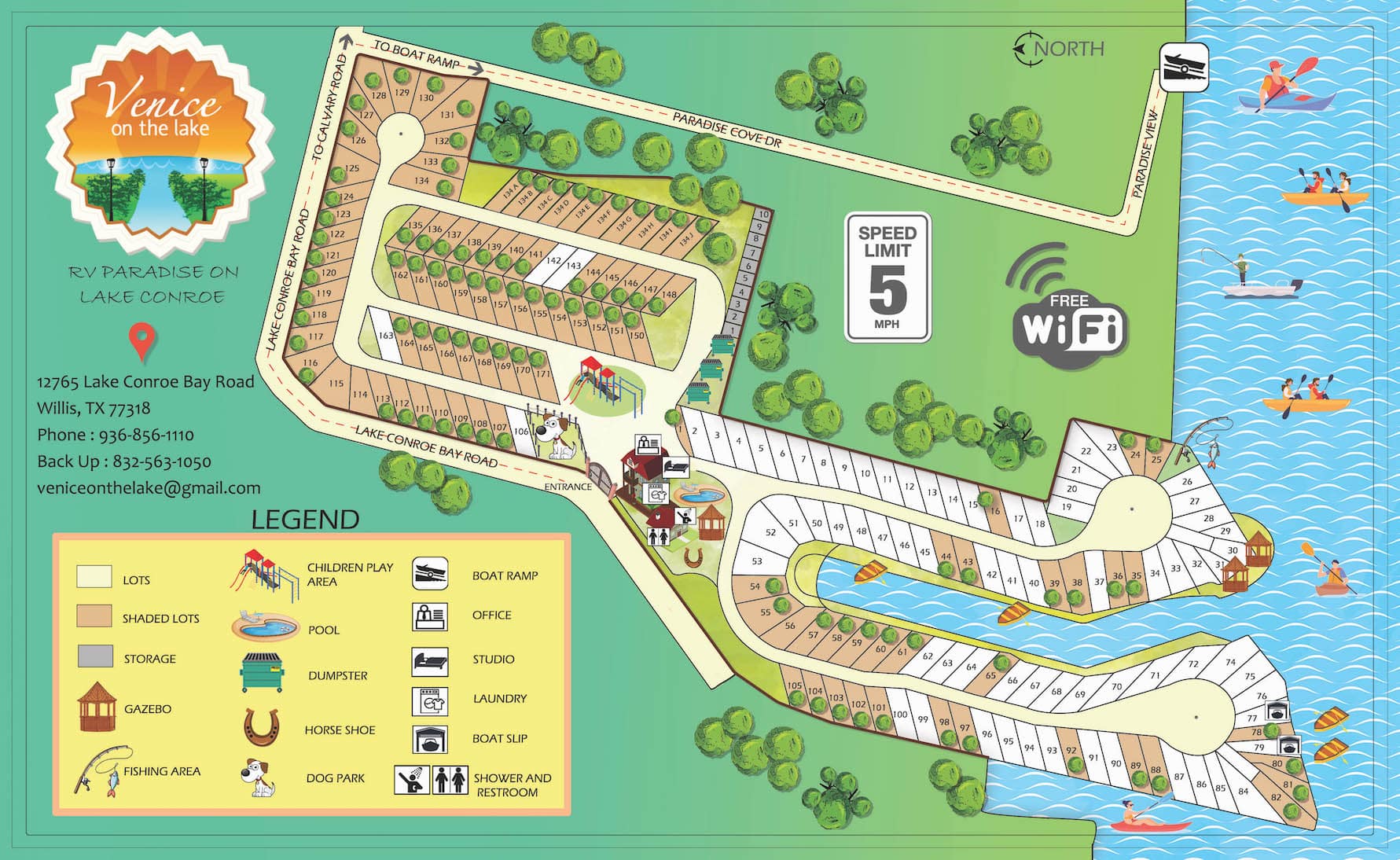 Venice on the Lake sitemap