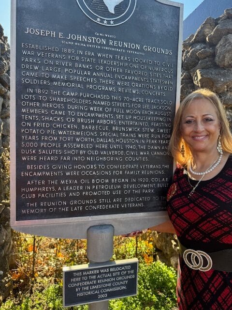 RJOA BARTON & HALL TRAVEL TO WACO TEXAS FOR CONFEDERATE MARKER VISIT